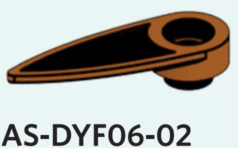 Plate 1 x 1 round with hole & long pointed blade, black detail in Brown, Golden