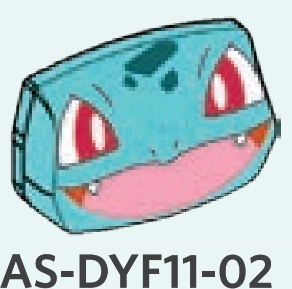 Creature, Pokemon: Bulbasaur face, big mouth, slight frown, on rounded tile slope