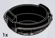 Halo, Pod Base, Black with Marks