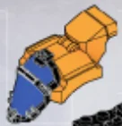 Armor, Halo: Cyclops Cockpit, Orange with Blue Visor