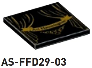 Tile 4 x 4 showing stage curtains & ''Ari Hauntington'' banner in Black