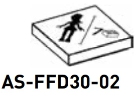 Tile 2 x 2 with amusement park height requirement sign in White