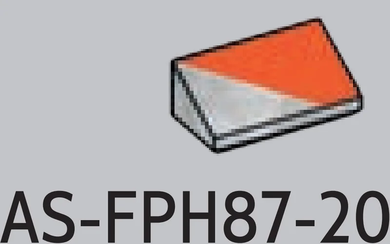 Slope 36 2 x 1 with BOR orange print in White with Black Marbling (Camo)