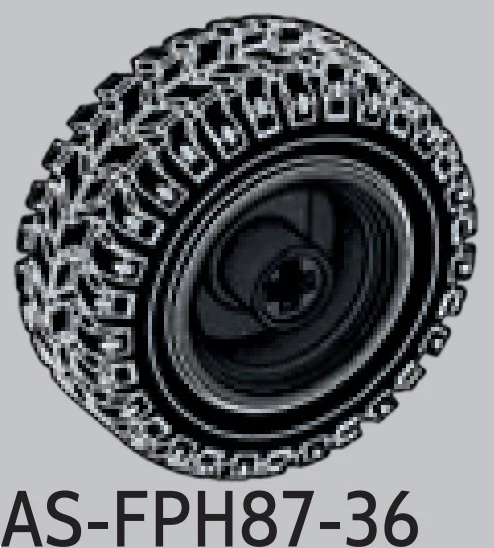 Wheel, Tire and Rim in Multicolored