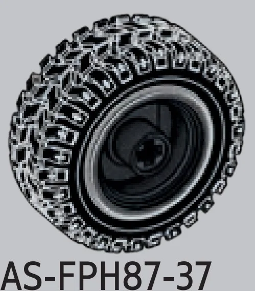 Wheel, Tire and Rim in Multicolored