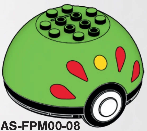 Container: Pokeball 8 x 3 x 8 top, ''Friend Ball'' in Green, Soft Grass