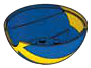 Container: Pokeball 8 x 3 x 8 base, blue and yellow in Multicolored