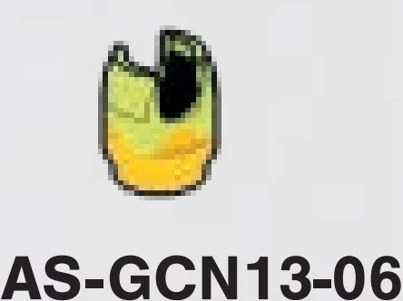 Brick 1 x 1 ball joint socket, base with BYE yellow print