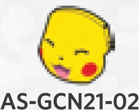 Creature, Pokemon: Pikachu face, closed eyes on rounded tile slope