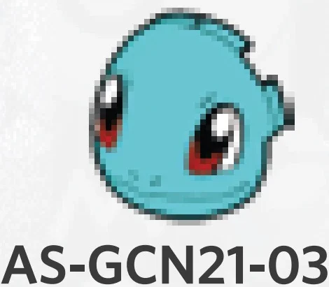 Creature, Pokemon: Squirtle face on rounded tile slope in Teal