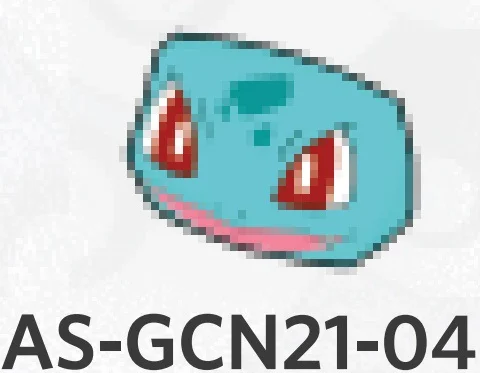 Creature, Pokemon: Bulbasaur face on rounded tile slope in Teal