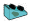 Slope brick 33 1 x 2 with studs on slope, gray blotch on right side in Multicolored