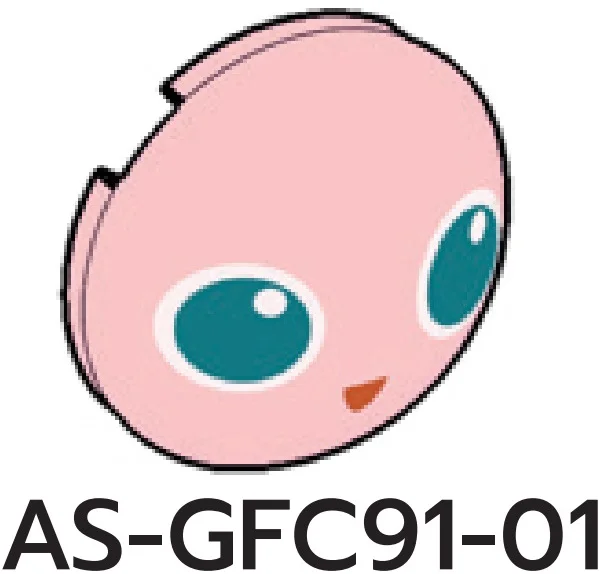 Creature, Pokemon: jigglypuff on Brick 3 x 1 x 3 round dome in Pink, Pale