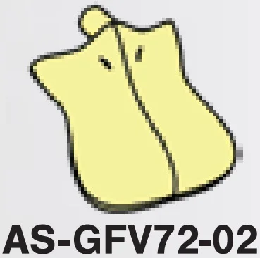 Body part: duck bill with small attachment pin & printed nostrils in Yellow, Pastel