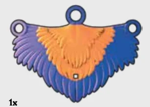 Figure, clothing: cloak, Sorceress' stylized falcon cloak