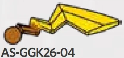 Creature, Pokemon: Pikachu tail on small ball joint, brown detail in Multicolored