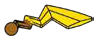 Creature, Pokemon: Pikachu tail on small ball joint, brown detail in Multicolored