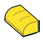 Brick 1 x 2 two-thirds-height with half-curved top with lines print in Multicolored