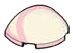 Brick 2 x 3 half-dome with with white stripes in Multicolored