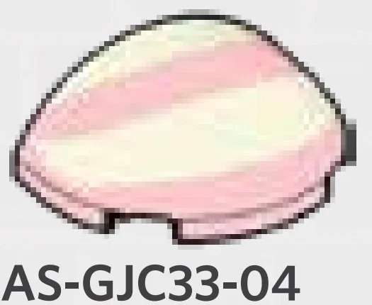 Brick 2 x 3 half-dome with with white circle and stripe in Pink, Pale