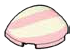 Brick 2 x 3 half-dome with with white circle and stripe in Multicolored