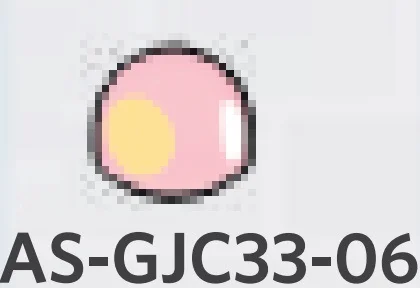 Brick 1 x 1 dome with yellow and white dots in Pink, Pale