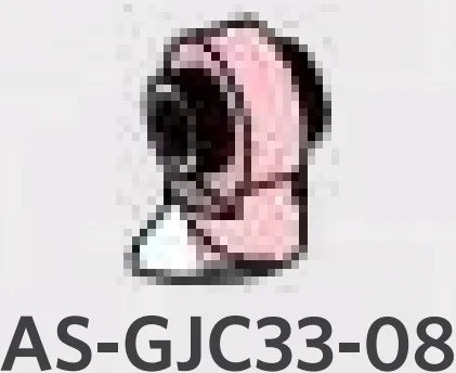 Body part: small clawed foot on 1 x 1 round connector plate in Pink, Pale