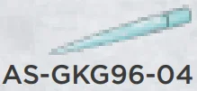 Weapon, Melee: spearhead, flexible in Swirled with White, Blue (Translucent)