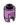 Brick 1 x 1 ball joint socket, top, lavender spot in Multicolored