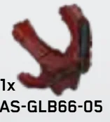 Chest Armor, Male, Spartan Default - Red w/ Printed Knife (Reach Armor)