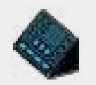 Slope Brick, Halo Decal in Multicolored