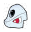 Creature, Pokemon: Nidoran head with red eyes & mounting socket in Multicolored