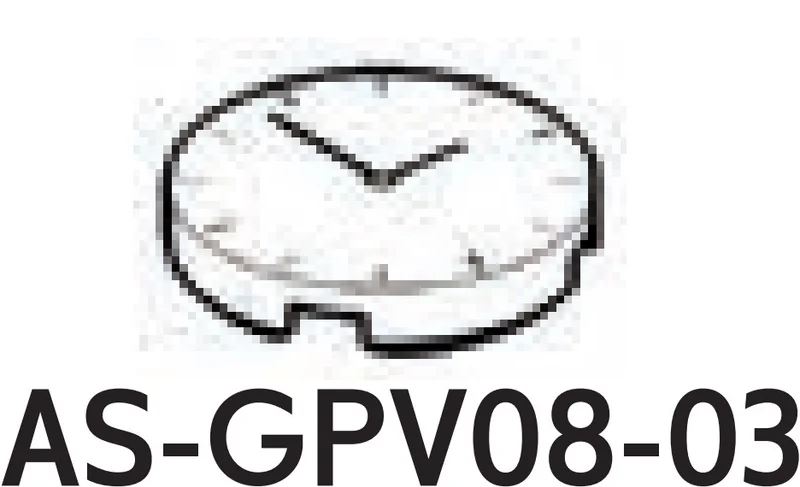 Tile 2 x 2 Round, clock face print in White