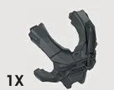 Chest Armor, Male, Spartan Default - Dark Gray w/ Printed Knife (Reach Armor)