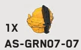 Shoulder Armor: Spartan Sniper w/ Molded Knife- Yellow w/ Printed Knife (Reach Armor)