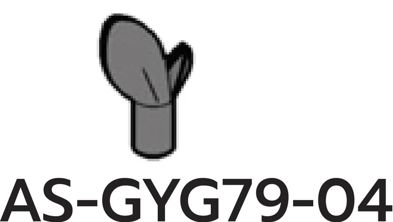 Creature, Pokemon: Morpeko leaf, stem, ear in Gray, Dark (Flake)