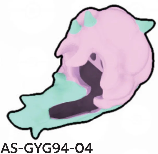 Creature, Pokemon: mane, Ponyta, pink & pale greenish blue, flexible