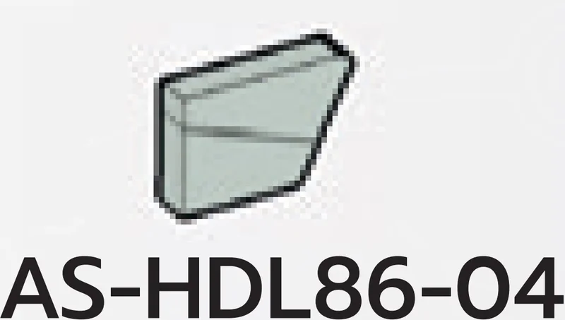 Wedge Tile 1 x 2 without corner, left, print