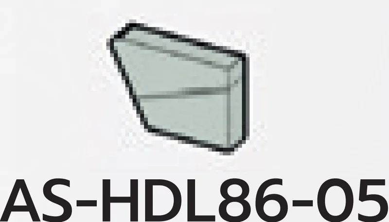 Wedge Tile 1 x 2 without corner, right, print