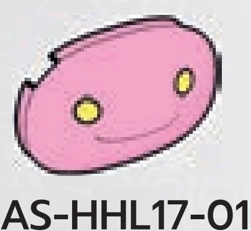 Creature, Pokemon: Hoppip face on Brick 2 x 1 x 3 round dome