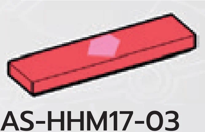 Tile 1 x 4, pink print in Pink, Rich