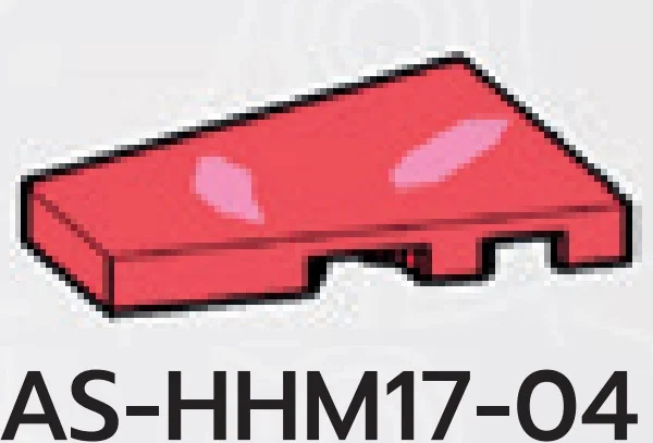 Tile 2 x 3 wedge, left, pink print in Pink, Rich