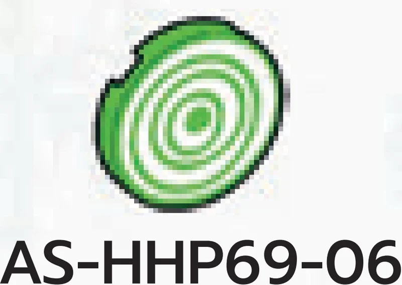Tile 2 x 2 Round with white target print in Green, Soft Grass