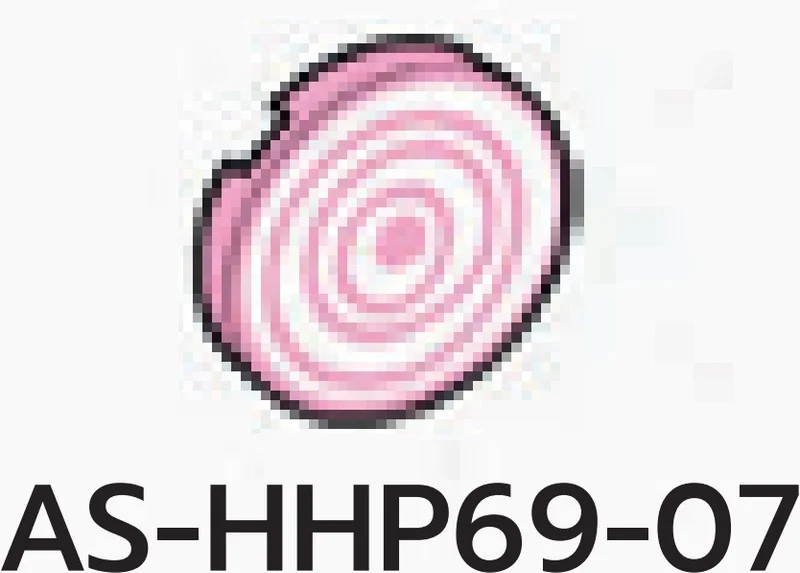 Tile 2 x 2 Round with white target print in Pink, Rich