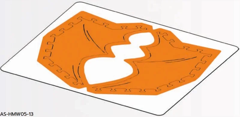 Plastic sheet with Charizard wings in Multicolored