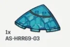 Slope Dome 3 x 1 x 3 Corner Round A/ 343 Printed Eye
