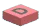 Tile 1 x 1 printed with letter ''D'' in Pink, Fiery