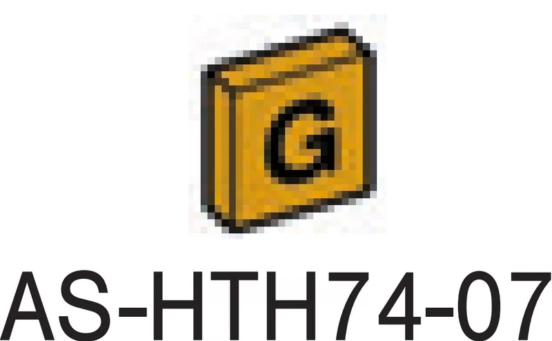 Tile 1 x 1 printed with letter 'G''