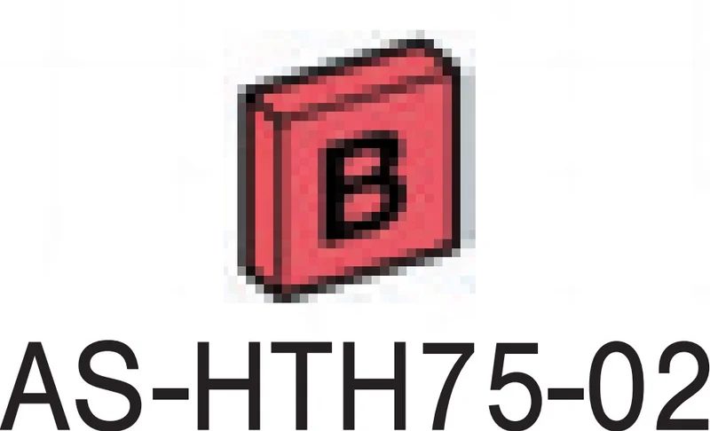 Tile 1 x 1 printed with letter ''B'' in Pink, Rich