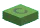 Tile 1 x 1 printed with letter ''C'' in Green, Warm Forest